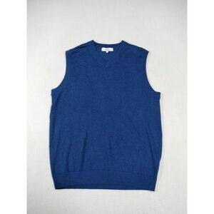 Turnbury Sweater Vest Men Medium Blue Merino Wool‎ Gorpcore Campcore Classiccore
